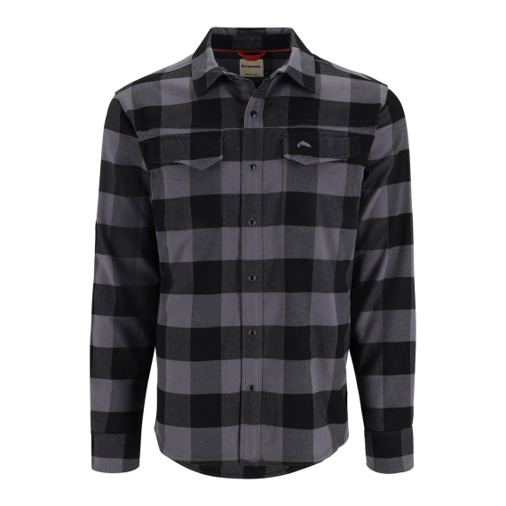 Simms Gallatin Flannel Shirt Slate Buffalo Check Plaid ryhmässä Vaatteet ja kengät / Vaatetus / Paidat @ Sportfiskeprylar.se (11896-1209-20r)