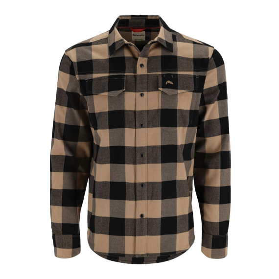 Simms Gallatin Flannel Shirt Cork Buffalo Check Plaid ryhmässä Vaatteet ja kengät / Vaatetus / Paidat @ Sportfiskeprylar.se (11896-1220-20r)