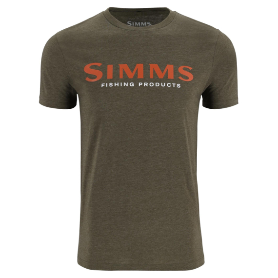 Simms Logo T-Shirt Loden Heather ryhmässä Vaatteet ja kengät / Vaatetus / T-paidat @ Sportfiskeprylar.se (12803-1274-20r)