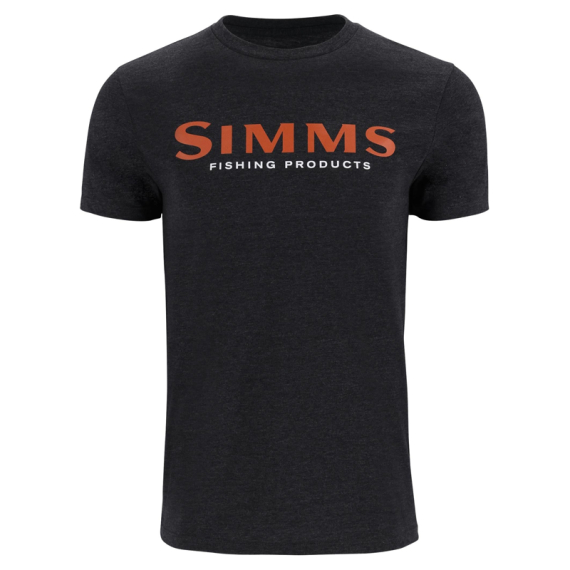 Simms Logo T-Shirt Dark Gunmetal Heather ryhmässä Vaatteet ja kengät / Vaatetus / T-paidat @ Sportfiskeprylar.se (12803-1293-20r)