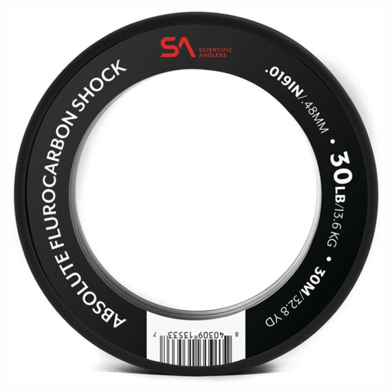 SA Absolute Fluorocarbon Shock Tippet Material 0,45mm ryhmässä Koukut & Tarvikkeet / perukkeet & perukemateriaalit / Perukemateriaalit / Perukemateriaali perhokalastus @ Sportfiskeprylar.se (135597r)