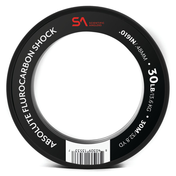 SA Absolute Fluorocarbon Shock Tippet Material 0,45mm ryhmässä Koukut & Tarvikkeet / perukkeet & perukemateriaalit / Perukemateriaalit / Perukemateriaali perhokalastus @ Sportfiskeprylar.se (135597r)