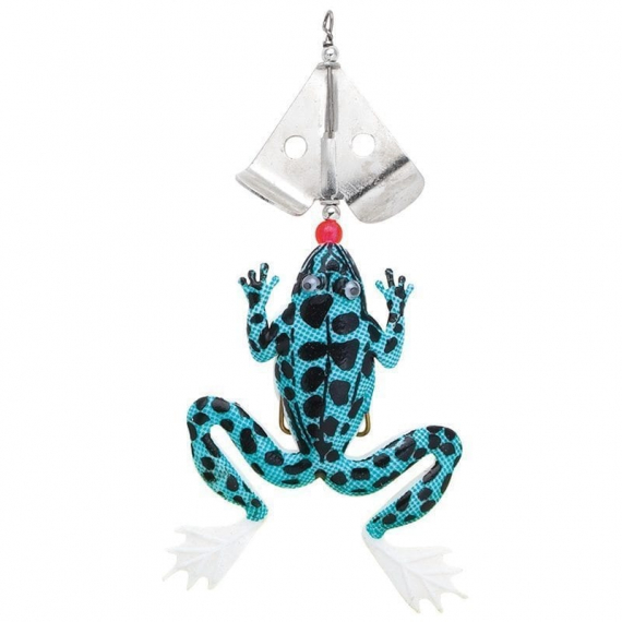 Fladen Frog Rotating Spoon 130mm 15g - White/Black ryhmässä Uistimet / vieheet @ Sportfiskeprylar.se (20-57130-09)