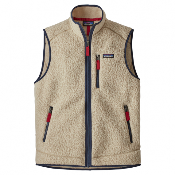 Patagonia M\'s Retro Pile Vest El Cap Khaki ryhmässä Vaatteet ja kengät / Vaatetus / Liivit / Arkiliivit @ Sportfiskeprylar.se (22821-ELKH-r)