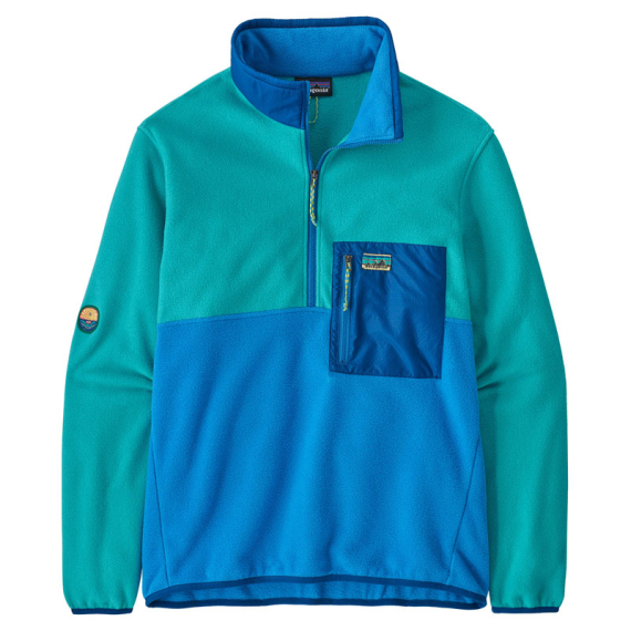 Patagonia M\'s Microdini 1/2 Zip P/O Vessel Blue - S ryhmässä Vaatteet ja kengät / Vaatetus / Villapaidat / Pitkähihaiset t-paidat @ Sportfiskeprylar.se (26200-VSLB-S)