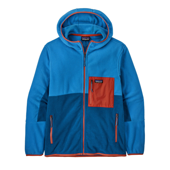 Patagonia M\'s Microdini Hoody Endless Blue ryhmässä Vaatteet ja kengät / Vaatetus / Villapaidat / Fleecepaidat @ Sportfiskeprylar.se (26210-ENLB-Sr)