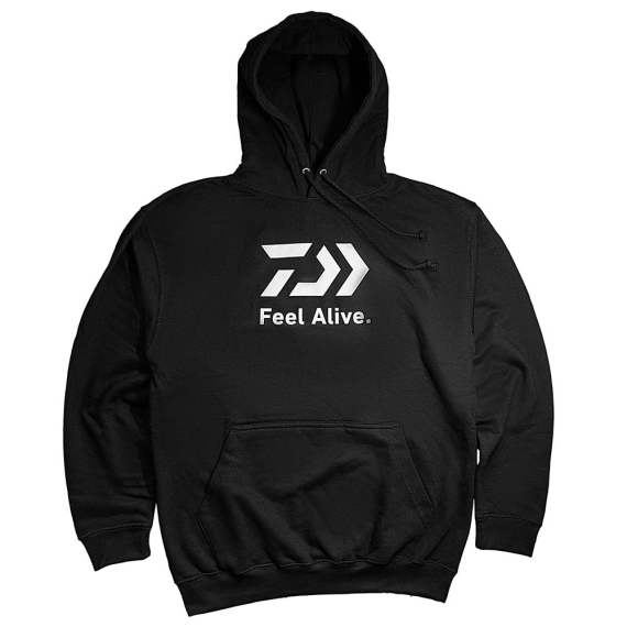 Daiwa D-Vec Feel Alive Hoodie Black ryhmässä Vaatteet ja kengät / Vaatetus / Villapaidat / Hupparit @ Sportfiskeprylar.se (32-223561r)