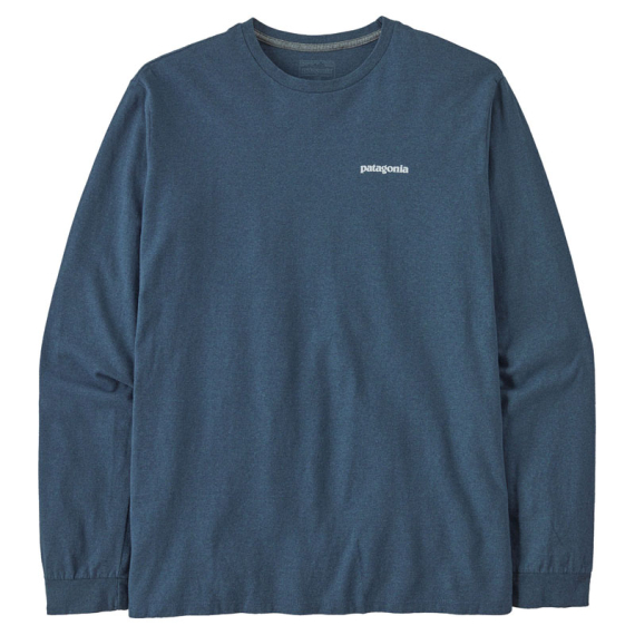 Patagonia M\'s L/S P-6 Logo Responsibili-Tee Utility Blue ryhmässä Vaatteet ja kengät / Vaatetus / T-paidat @ Sportfiskeprylar.se (38518-UTB-Sr)