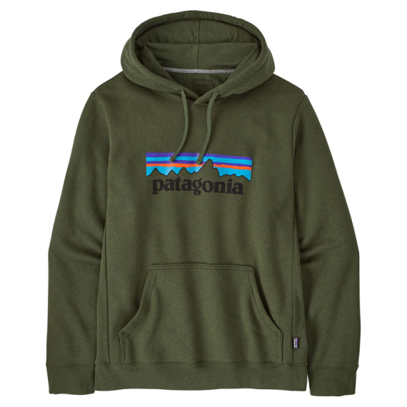 Patagonia P-6 Logo Uprisal Hoody Torrey Pine Green ryhmässä Vaatteet ja kengät / Vaatetus / Villapaidat / Hupparit @ Sportfiskeprylar.se (39622-TPGN-Sr)