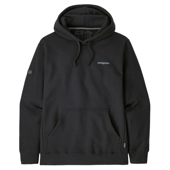 Patagonia Fitz Roy Icon Uprisal Hoody Ink Black ryhmässä Vaatteet ja kengät / Vaatetus / Villapaidat / Hupparit @ Sportfiskeprylar.se (39666-INBK-Sr)