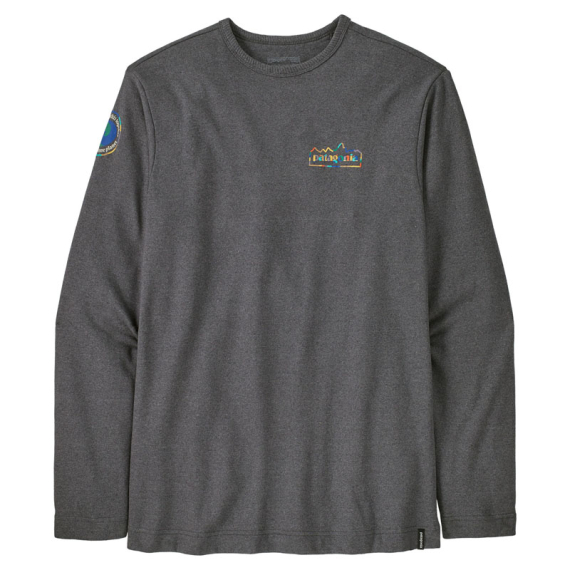 Patagonia M\'s LW Unity Fitz Wildrise Crew Ink Black ryhmässä Vaatteet ja kengät / Vaatetus / Villapaidat / Paidat @ Sportfiskeprylar.se (39687-INBK-Sr)