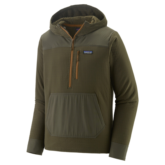 Patagonia M\'s R2 TechFace P/O Pine Needle Green ryhmässä Vaatteet ja kengät / Vaatetus / Villapaidat / Hupparit @ Sportfiskeprylar.se (41765-PNGR-Sr)