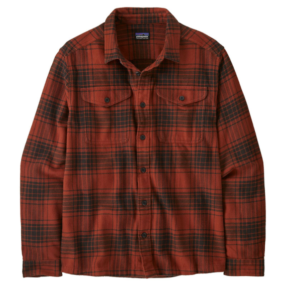 Patagonia M\'s Fjord Flannel Shirt Cascade: Burnished Red ryhmässä Vaatteet ja kengät / Vaatetus / Paidat @ Sportfiskeprylar.se (42401-CARD-Sr)