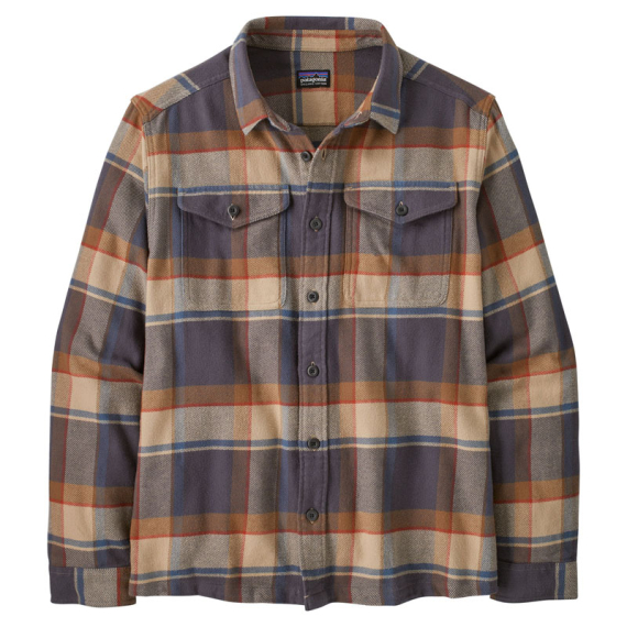 Patagonia M\'s Fjord Flannel Shirt Sunrise Ridge: Forge Grey ryhmässä Vaatteet ja kengät / Vaatetus / Paidat @ Sportfiskeprylar.se (42401-SRFY-Sr)