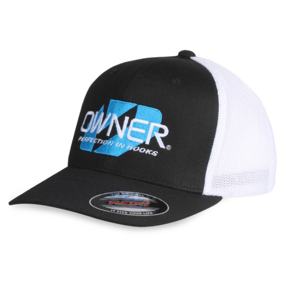 Owner Cap Flexfit Trucker - Black / White ryhmässä Vaatteet ja kengät / Lippikset ja päähineet / Lippikset / Flexfit-lippikset @ Sportfiskeprylar.se (44-5900-040)