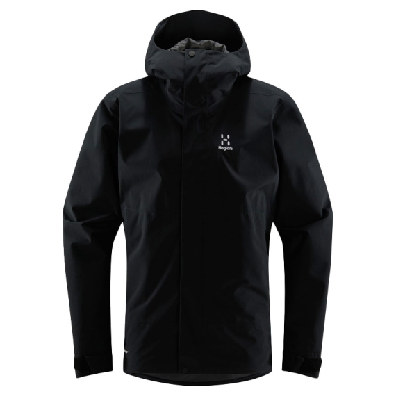 Haglöfs Koyal Proof Jacket Men True Black ryhmässä Vaatteet ja kengät / Vaatetus / Takit / Sadetakit @ Sportfiskeprylar.se (6079572C5020r)