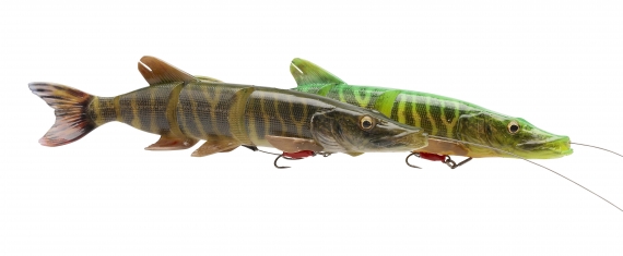 Savage Gear 4D Line Thru Pike 25cm 110g Slow Sink ryhmässä Uistimet / vieheet / Jerkit / Pehmeä swimbaitit @ Sportfiskeprylar.se (61789r)