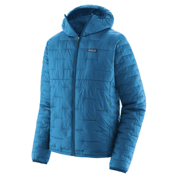 Patagonia M\'s Micro Puff Hoody Vessel Blue ryhmässä Vaatteet ja kengät / Vaatetus / Takit / Synteettisesti eristetyt takit @ Sportfiskeprylar.se (84031-VSLB-Mr)