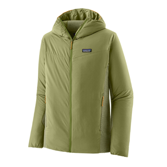 Patagonia M\'s Nano-Air Light Hybrid Hoody Buckhorn Green ryhmässä Vaatteet ja kengät / Vaatetus / Takit / Synteettisesti eristetyt takit @ Sportfiskeprylar.se (84416-BUGR-Mr)