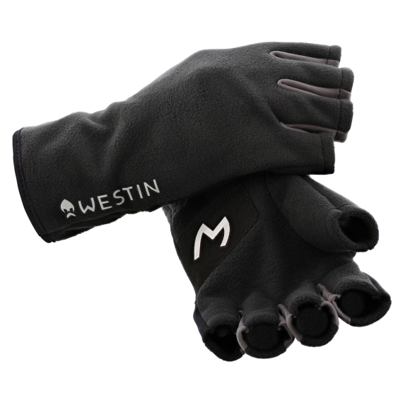 Westin HLF Fleece Gloves Carbon Black ryhmässä Vaatteet ja kengät / Vaatetus / Käsineet @ Sportfiskeprylar.se (A222-657-Mr)