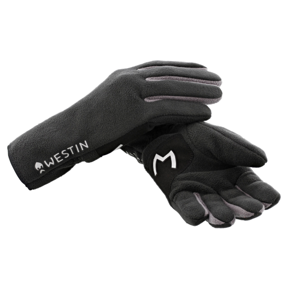 Westin Full Fleece Gloves Carbon Black ryhmässä Vaatteet ja kengät / Vaatetus / Käsineet @ Sportfiskeprylar.se (A223-657-Mr)