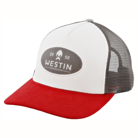 Westin W6 Classic Cap One Size Silver Grey/Red ryhmässä Vaatteet ja kengät / Lippikset ja päähineet / Lippikset / Trucker lippikset @ Sportfiskeprylar.se (A229-876-OS)