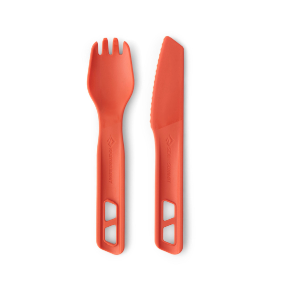 Sea To Summit Passage Cutlery Set 2pcs Orange ryhmässä Retkeily / ulkoilu / Retkikeittiöt & keittiövälineet / Aterimet ja lisävarusteet @ Sportfiskeprylar.se (ACK035021-120804)