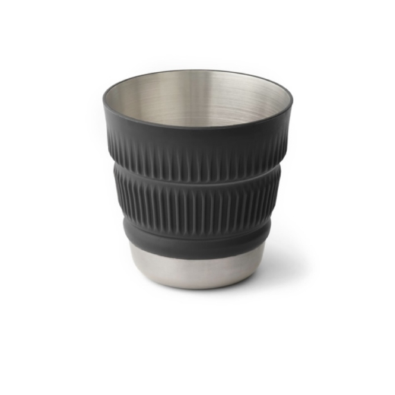 Sea To Summit Detour Stainless Steel Collapsible Mug Black ryhmässä Retkeily / ulkoilu / Retkikeittiöt & keittiövälineet / Kupit ja mukit @ Sportfiskeprylar.se (ACK039031-050101)