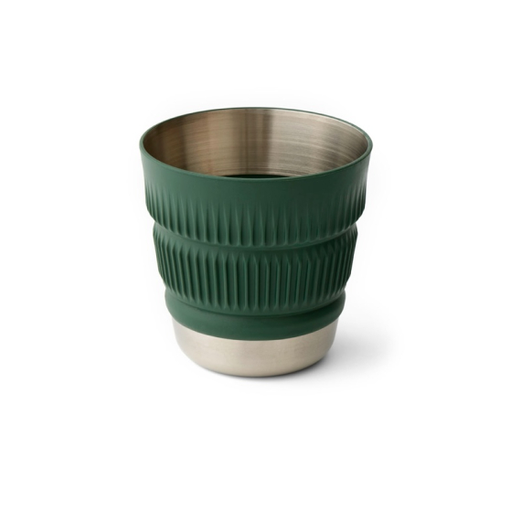 Sea To Summit Detour Stainless Steel Collapsible Mug Green ryhmässä Retkeily / ulkoilu / Retkikeittiöt & keittiövälineet / Kupit ja mukit @ Sportfiskeprylar.se (ACK039031-052004)