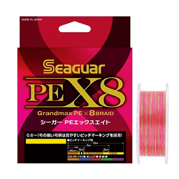 Seaguar PE X8 Grandmax 200m Multicolor ryhmässä Siimat / Kuitusiimat @ Sportfiskeprylar.se (BOB-00-SEAGUAR-00-0028r)