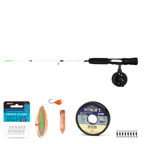 Daiwa Ice Rainbow Trout Set ryhmässä Kalastusmenetelmät / Talvikalastus / Jääkalastusyhdistelmät / Pilkkiminen Jigi- sarjat @ Sportfiskeprylar.se (DAIWAICETROUTSET)