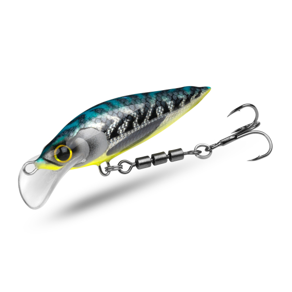 Elfbaits Baby Troll 7,5cm, 6g - Flouroscent Mackerel ryhmässä Uistimet / vieheet / Käsintehty vieheet / Käsintehty crankbaits @ Sportfiskeprylar.se (EFLBAITBBYT2)