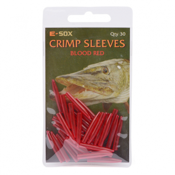 Drennan E-SOX Crimp Sleeves-Blood Red ryhmässä Koukut & Tarvikkeet / Rigit lisävarusteet / Kutistesukat & vapasukat @ Sportfiskeprylar.se (H582-002)