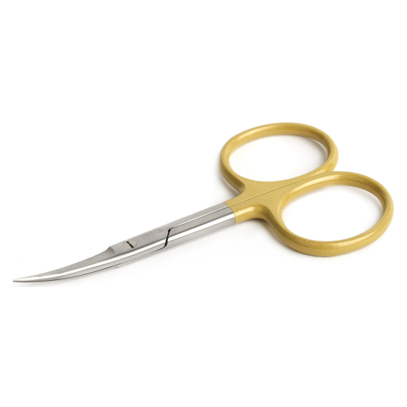 High Grade Scissor Curved 4\'\' Gold ryhmässä Työkalut & Lisätarvikkeet / Pihdit & sakset / Leikkurit & sakset @ Sportfiskeprylar.se (IB-427)