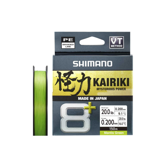 Shimano Kairiki 8+ 150m Green ryhmässä Siimat / Kuitusiimat @ Sportfiskeprylar.se (LDM58XE0606015Gr)