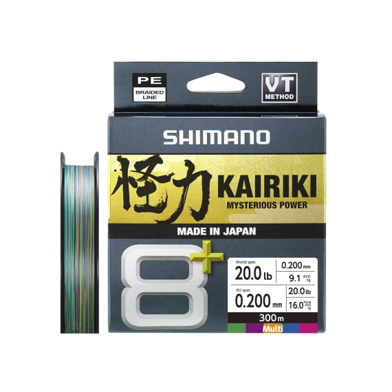 Shimano Kairiki 8+ 300m Multi ryhmässä Siimat / Kuitusiimat @ Sportfiskeprylar.se (LDM68XE0606030Mr)