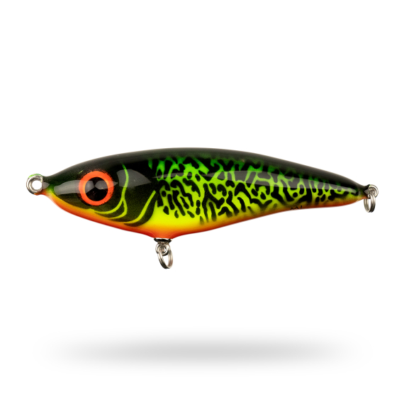 Mälaren Lures Loner Mini 13cm, 60g - Fire Tiger ryhmässä Uistimet / vieheet / Käsintehty vieheet / Käsintehty Jerkbaits @ Sportfiskeprylar.se (MLLM13-5)