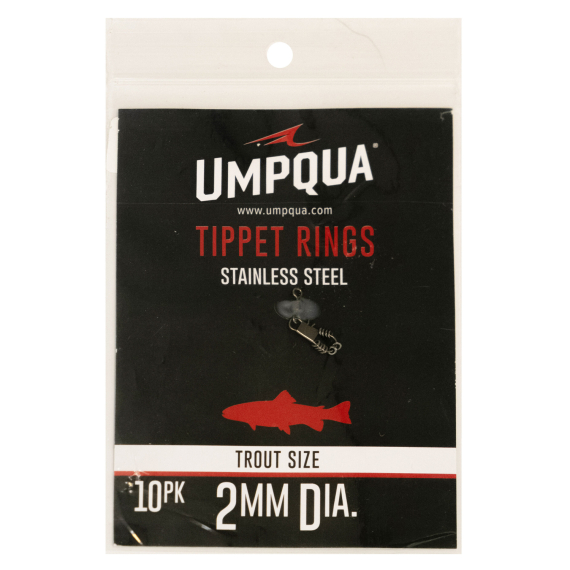 Umpqua Tippet Ring Standard 2mm 10-pack ryhmässä Koukut & Tarvikkeet / perukkeet & perukemateriaalit / Perukemateriaalit / Perukemateriaali perhokalastus @ Sportfiskeprylar.se (NFD9384)