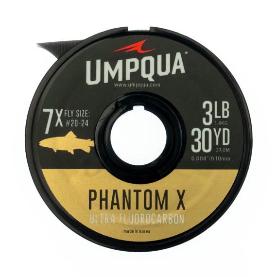 Umpqua Phantom X Fluorocarbon Tippet 27m ryhmässä Koukut & Tarvikkeet / perukkeet & perukemateriaalit / Perukemateriaalit / Perukemateriaali perhokalastus @ Sportfiskeprylar.se (NFD9397-2Xr)