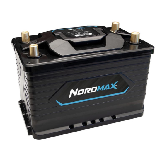 Nordmax Lithium Battery 12V 110Ah ryhmässä Veneilyelektroniikka & veneily / uistelumoottorit / Uistelumoottorin tarvikkeet / Akut @ Sportfiskeprylar.se (NM110LIT)