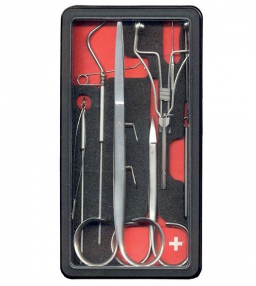 Petitjean Tool Set 3 (8 pieces) ryhmässä Koukut & Tarvikkeet / Perhonsidonta / Perhonsidontatarvikkeet / Työkalusetit perhokalastus @ Sportfiskeprylar.se (PE-T100)