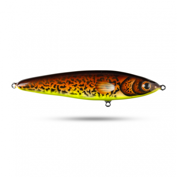 Pineslope Lures Beef Jerky Shallow 22cm, 130g - Hot Burbot ryhmässä Uistimet / vieheet / Käsintehty vieheet / Käsintehty Jerkbaits @ Sportfiskeprylar.se (PSLBJS22-7)