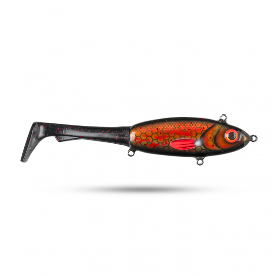 Pineslope Lures Goujon XL Slow Sink 25cm, 130g - Black Knight ryhmässä Uistimet / vieheet / Käsintehty vieheet / Käsintehty Tail baits @ Sportfiskeprylar.se (PSLGXLSS23-2)