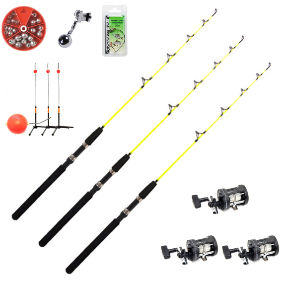 Fladen Ice Pike Starterkit 3-Pack ryhmässä Kalastusmenetelmät / Talvikalastus / Jääkalastusyhdistelmät / Pilkkiminen sarjat @ Sportfiskeprylar.se (READY-TO-FISHICEPIKE)