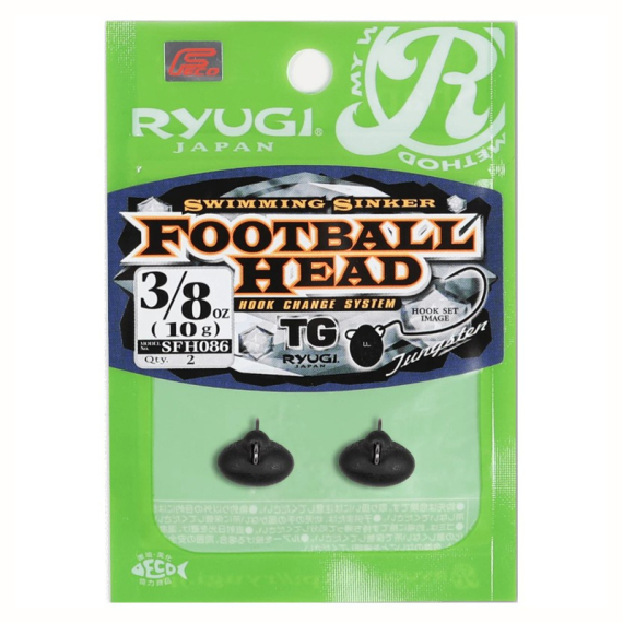 Ryugi Football Tungsten Sinker ryhmässä Koukut & Tarvikkeet / Painot / Muut lisäpainot & painot @ Sportfiskeprylar.se (SFH086r)