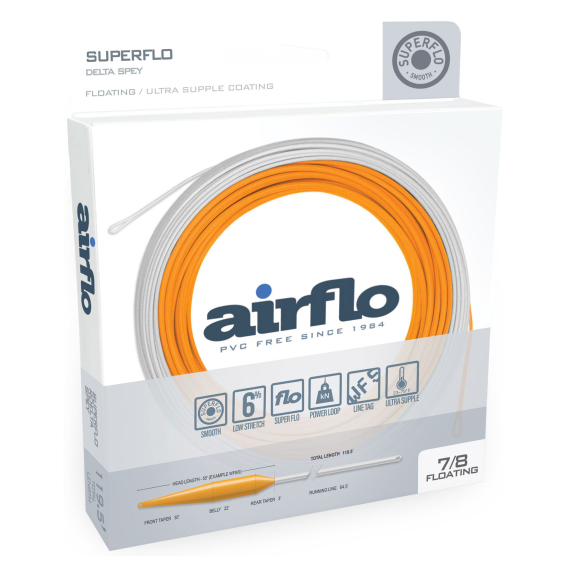 Airflo Superflo Integratged Delta Spey Fly Line ryhmässä Siimat / Perhosiimat / Kahdenkäden siimat @ Sportfiskeprylar.se (SFS-DS-WF8-9F-SR-WHr)