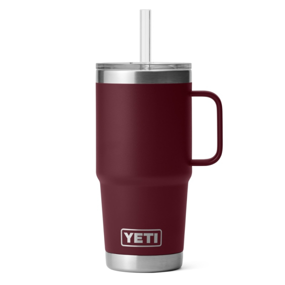 Yeti Rambler 25 Oz Straw Mug 2.0 - Wild Vine Red ryhmässä Retkeily / ulkoilu / Retkikeittiöt & keittiövälineet / Termokset / Termosmukit @ Sportfiskeprylar.se (SKU-2326-24H2WR)