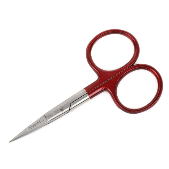 SMHAEN Scissor Straight 4\'\' Tungsten Carbide Red ryhmässä Työkalut & Lisätarvikkeet / Pihdit & sakset / Leikkurit & sakset @ Sportfiskeprylar.se (SM-112)