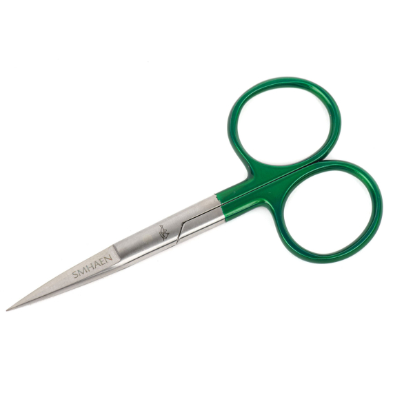 SMHAEN Scissor Straight 4,5\'\' Tungsten Carbide Heavy Green ryhmässä Työkalut & Lisätarvikkeet / Pihdit & sakset / Leikkurit & sakset @ Sportfiskeprylar.se (SM-114)