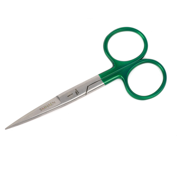 SMHAEN Scissor Straight 5\'\' Tungsten Carbide Heavy Green ryhmässä Työkalut & Lisätarvikkeet / Pihdit & sakset / Leikkurit & sakset @ Sportfiskeprylar.se (SM-115)